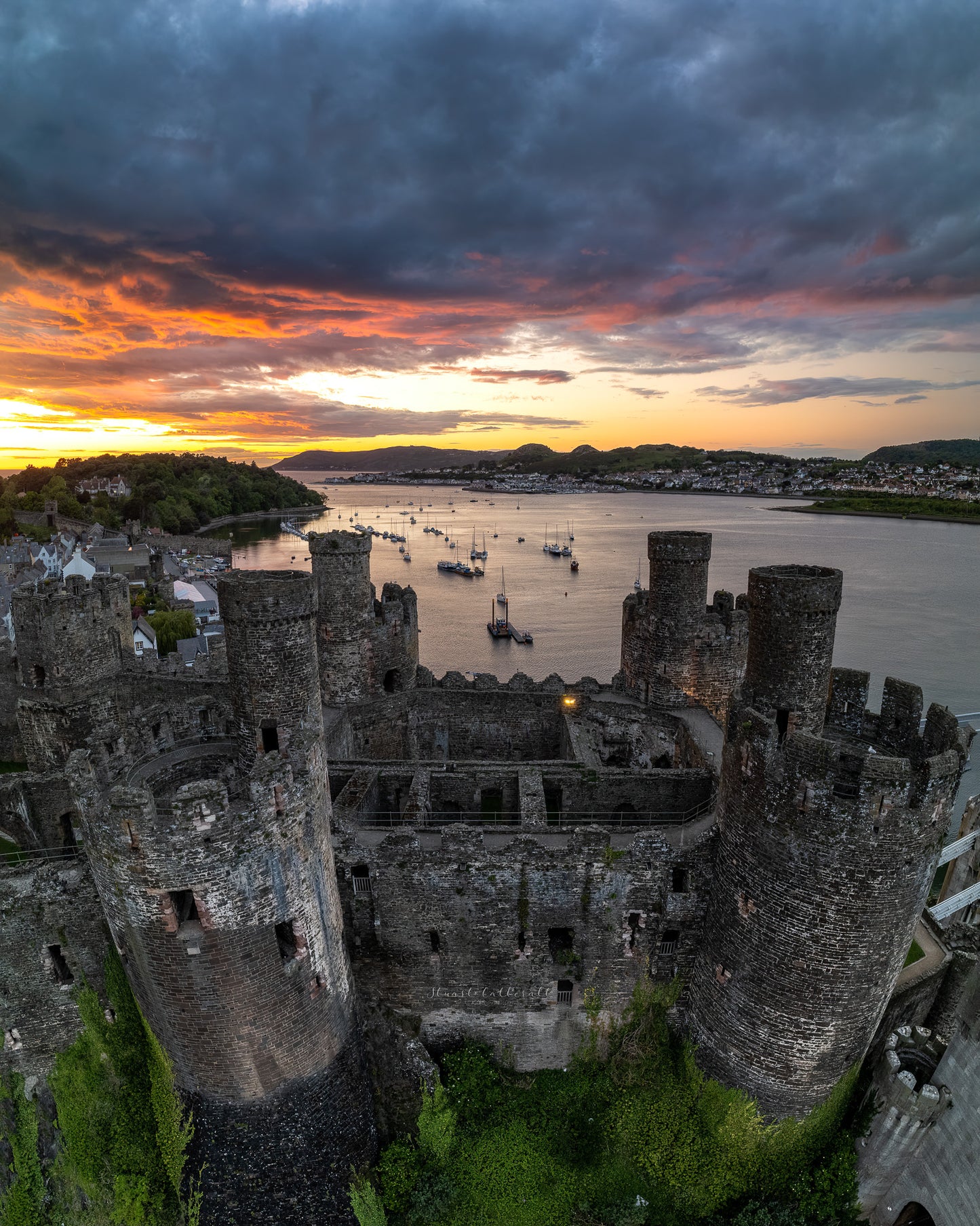 Sunset at the castle portrait
