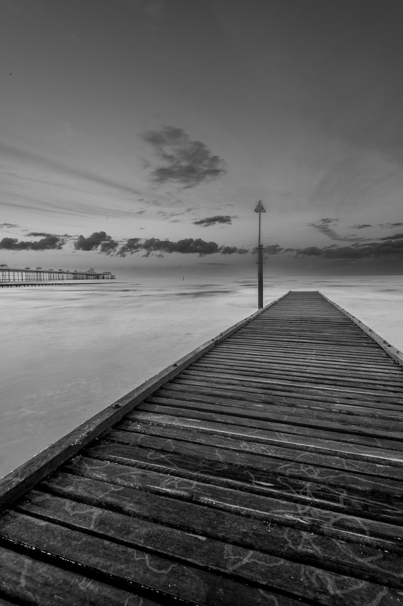 Black and White Llandudno jetty